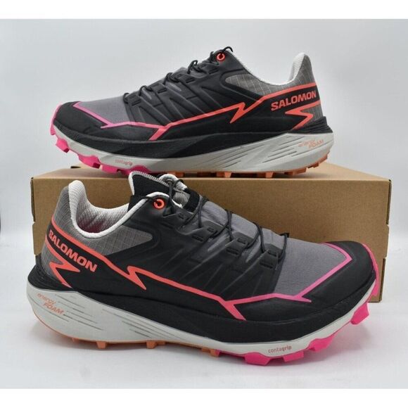 Salomon Womens Size 10 Thundercross Plum Kitten Black Pink Trail Running Shoes